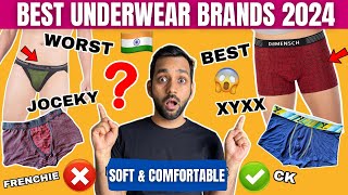 BEST UNDERWEAR BRANDS FOR MEN IN INDIA 2024  Mens Underwear Guide  WORST TO BEST UNDERWEAR BRANDS [upl. by Ettelloc]