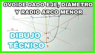 OVOIDE  dado diámetro eje menor eje mayor y radio🚀 [upl. by Nedloh178]