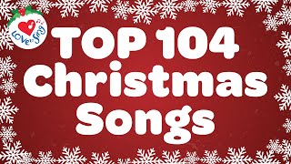 Top 104 Christmas Songs and Carols with Lyrics 🌟🎄 Best Christmas Song Playlist 5 Hours [upl. by Olecram]