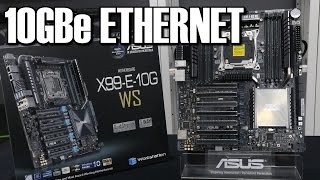 Asus X99 E 10G WS Review 10GBe Ethernet Workstation Motherboard [upl. by Sedrul]