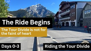 Tour Divide  The Grand Depart to Day 3  Banff Alberta to Fernie British Columbia [upl. by Ahsiam]