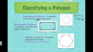 Lesson 16 Geometry  Classifying Polygons [upl. by Thomey]