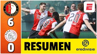 GOLEADA HISTÓRICA de FEYENOORD de SANTIAGO GIMÉNEZ 60 vs AJAX Asistencia del CHAQUITO  Eredivisie [upl. by Armilla488]