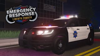 2019 Falcon Interceptor Police Patrol  San Francisco California  ERLC Roblox [upl. by Atahs813]