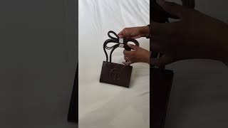 Unboxing Telfar Small Bag in Dark Olive amp Chocolate telfar [upl. by Bracci]