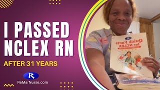 I Passed NCLEX RN After 31 Years  NCLEX Success Story [upl. by Bernardi215]