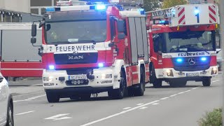 pressluftFeuerwehr und Rettungsdienst eilten zu Meldungen in Aachen [upl. by Erdrich166]