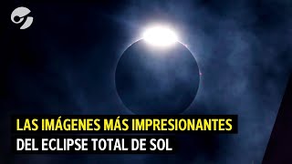 IMÁGENES IMPRESIONANTES Así se vivió el ECLIPSE SOLAR TOTAL 2024 en MÉXICO ESTADOS UNIDOS Y CANADÁ [upl. by Euhsoj]