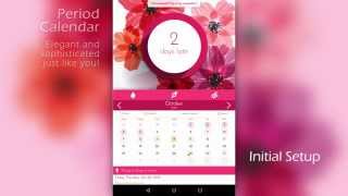 Period Calendar  Menstrual Tracker  IntroampHowto [upl. by Allin]