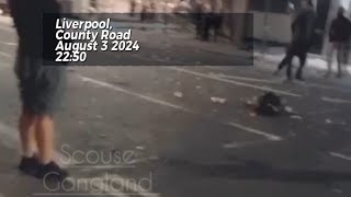 Liverpool  Footage From County Road At 2250 On August 3 2024 North Face Ninjas All Over [upl. by Katy207]