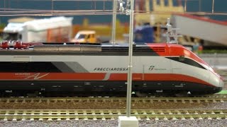 Modellismo Ferroviario Frecciarossa Trenitalia  Model Expo Italy Verona 2016 [upl. by Aicile]