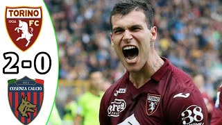 Torino vs Cosenza 20 Highlights  Coppa Italia 2024 Round of 32 eFootball Game play [upl. by Eanore]