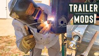 Trailer Hitch Modifications Repair Mobile Welding Central Oklahoma [upl. by Baxy]