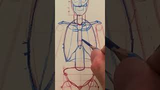 Drawing the Rib Cage positioning the Ribs figuredrawing drawing anatomy [upl. by Greenwald]