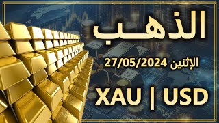 تحليل الذهب  الإثنين 27052024 [upl. by Critta]