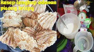 Resep lengkap membuat adonan pisang goreng krispy [upl. by Roseline]