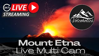 🌋 Live Exploring Mount Etna with Multiple Live Cams [upl. by Levi]