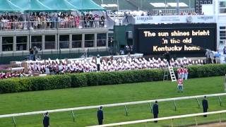 Kentucky Derby 2011 Singing of quotMy Old Kentucky Homequot [upl. by Nottap345]