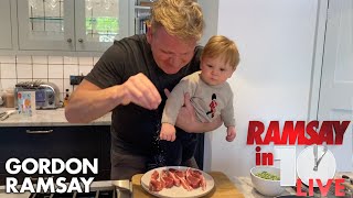 Gordon Ramsay Shows How To Make A Lamb Chop Dish At Home  Ramsay in 10 [upl. by Welby339]