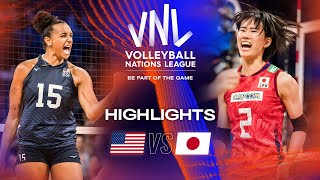 🇺🇸 USA vs 🇯🇵 JPN  Highlights Quarter Finals  Womens VNL 2023 [upl. by Fries]