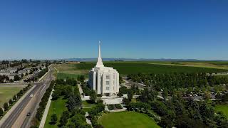 4K Drone Footage of Rexburg Idaho LDS Temple [upl. by Byler]