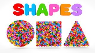 Learn Shapes with Color Balls  Colors Videos Collection for Children [upl. by Anicnarf]