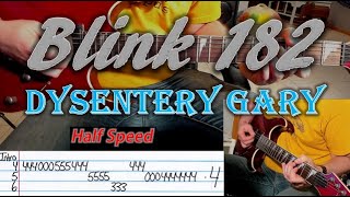 How To Play quotDysentery Garyquot by Blink 182  Guitar Lesson with guitar tab [upl. by Poll]