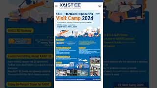 KAIST EE Camp 2024 fullyfunded KAIST University southkorea [upl. by Booth]