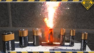 4 Experiments with Batteries We Explores Battery Explosion Battery Blast amp More In This Experiment [upl. by Lauer]