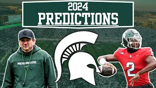 2024 Michigan State Football Predictions [upl. by Hyo]