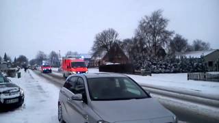 RTW  NEF RKISH Heide im schnee in Hemmingstedt ✔ [upl. by Carey]