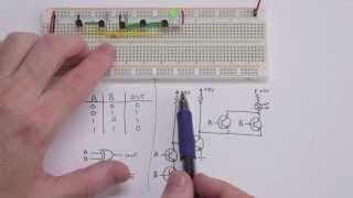 Making logic gates from transistors [upl. by Diena]