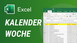 Kalenderwoche aus einem Datum berechnen Excel [upl. by Francine326]