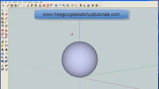 How to draw a sphere in Sketchup FAST [upl. by Ahsemad]