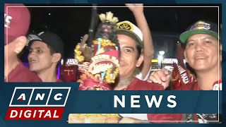 Devotees gather for traditional Black Nazarene Pahalik  ANC [upl. by Akenihs]