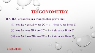 Trigonometric Formula of Cos 2A Derivation [upl. by Nesnaj]