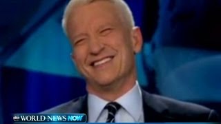 Anderson Cooper Giggles on Live TV [upl. by Ricoriki109]