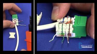 How to Punch Down Your Own Ethernet Keystone  CableWholesale [upl. by Morehouse871]