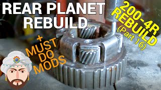 2004r Rebuild part 16 – Rear Planetary and 4th Clutch Mods ▶ Learn the Tricks 👍 [upl. by Aym5]