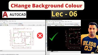 AutoCAD Tutorials  How To Change Background Color in AutoCAD  Change AutoCAD Interference [upl. by Crist]