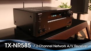 The Onkyo TXNR585 AV Receiver [upl. by Romelda]