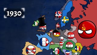 Alternative History of Europe 19002021 Countryballs [upl. by Lyrej]