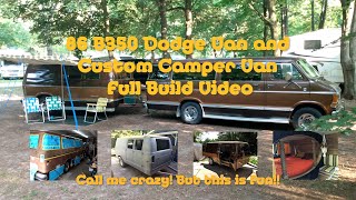 1986 Dodge B350 Van and Camper Van Trailer Full Build [upl. by Tansey859]