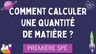 Comment calculer une quantité de matière   Première  Terminale Spécialité PhysiqueChimie Lycée [upl. by Arhez]