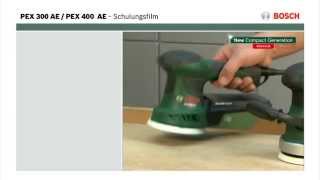 Tutorial Exzenterschleifer PEX 300 und PEX 400 AE von Bosch [upl. by Marrilee]