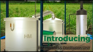 Aromatic oil steam distillation unit hmherbals brand lemongrass citronella palmarosa rosagrass [upl. by Younger175]