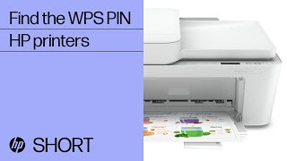 How to find the WPS PIN to complete printer setup  HP Support [upl. by Mcguire15]