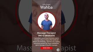 Meet Our Talent Michael Wahba Massage Therapist at Tanas Hair Designs amp Spa [upl. by Nehpets792]