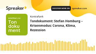 Tondokument Stefan Homburg – Krisenmodus Corona Klima Rezession [upl. by Pardew172]