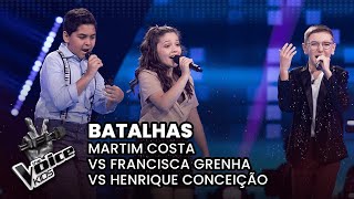 Martim Costa vs Francisca Grenha vs Henrique Conceição  Batalhas  The Voice Kids Portugal 2024 [upl. by Conal]